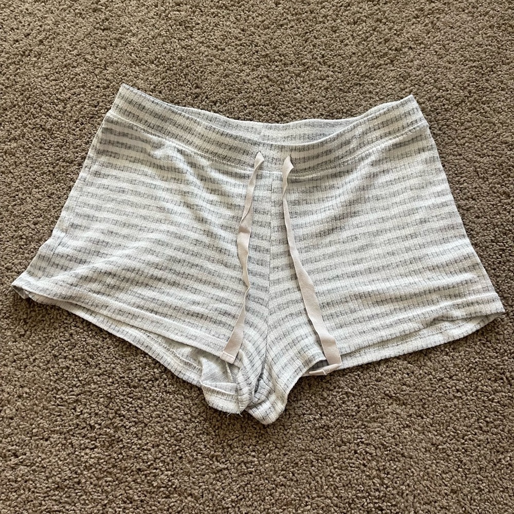striped sleep shorts